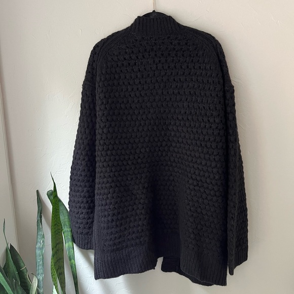 🖤EVERLANE THE CLOUD OVERSIZED TEXTURED CARDIGAN IN BLACK M L - Picture 7 of 7